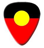 12X Aboriginal Flag Guitar Picks