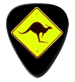 12 Kangaroo Road Sign Guitar Picks