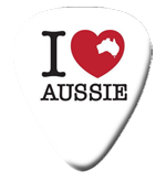 12 "I Love Aussie" Guitar Picks