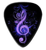 12 X Purple Treble Guitar Picks
