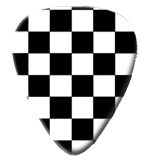 12 X B/W Checkered Picks