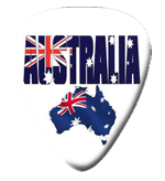 12Australian Map with Flag Picks