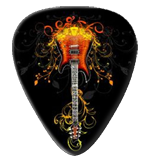 12 Flaming Fancy Guitar Picks