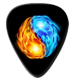 12 x Flaming Ying Yang Guitar Picks