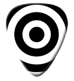 12 X Black & White Bullseye Picks